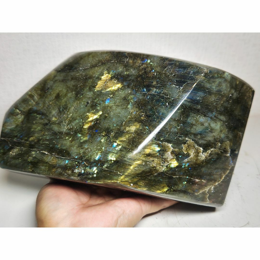 ラブラドライト 9.2kg 鑑賞石 原石 鉱物 自然石 誕生石 水石 置石 宝石