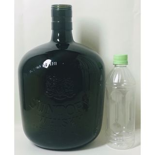 幅8㎝SUNTORY・ウイスキー・空瓶・昭和レトロ - その他