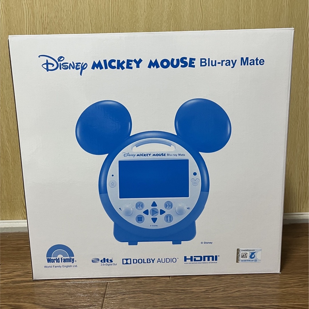 Disney(ディズニー)の11/20までセール中！【新品未開封】ミッキーマウス　ブルーレイメイト スマホ/家電/カメラのテレビ/映像機器(ブルーレイプレイヤー)の商品写真