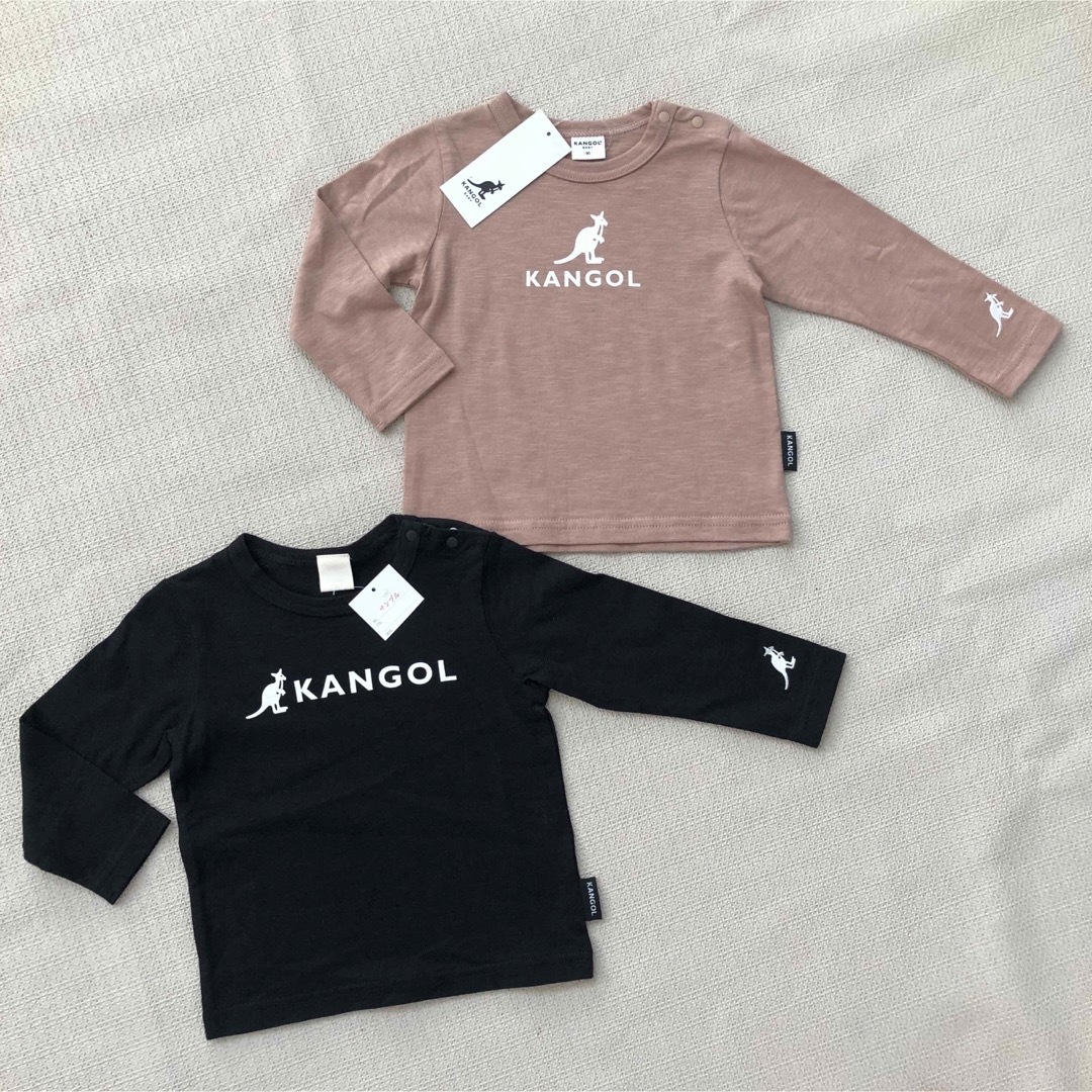 KANGOL(カンゴール)の90cm カンゴールKANGOL 子供ロンT 二枚セット　新品 キッズ/ベビー/マタニティのキッズ服男の子用(90cm~)(Tシャツ/カットソー)の商品写真