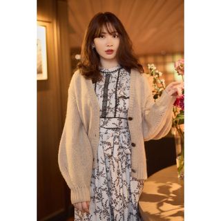 ハーリップトゥ(Her lip to)の【美品】Essential Mohair Blend Cardigan Sサイズ(カーディガン)