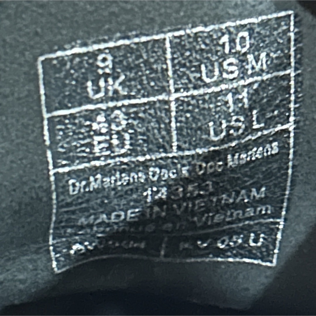 Dr.Martens(ドクターマーチン)のDr.Martens 8ホールUK9 MONO ブラック 28cm 白紐 メンズの靴/シューズ(ブーツ)の商品写真
