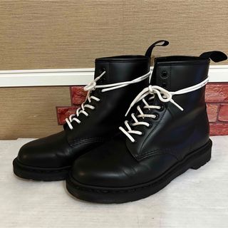 ドクターマーチン(Dr.Martens)のDr.Martens 8ホールUK9 MONO ブラック 28cm 白紐(ブーツ)