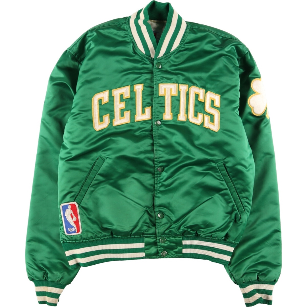 古着 90年代 スターター Starter NBA BOSTON CELTICS ボストンセルティックス 中綿入り ナイロンスタジャン  アワードジャケット バーシティジャケット USA製 メンズL ヴィンテージ /evb002881 | フリマアプリ ラクマ