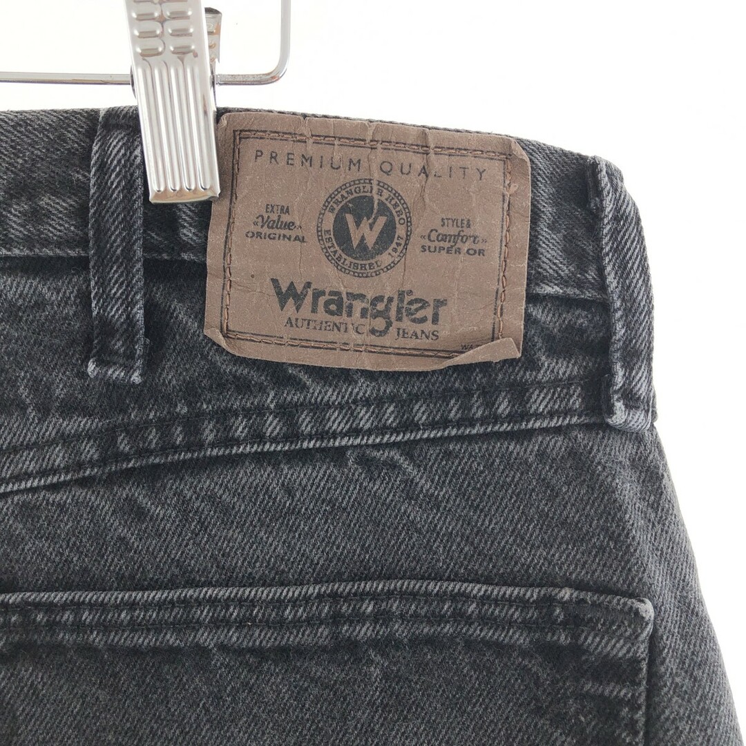 Wrangler(ラングラー)の古着 ラングラー Wrangler ブラックデニムパンツ メンズw34 /taa000987 メンズのパンツ(デニム/ジーンズ)の商品写真