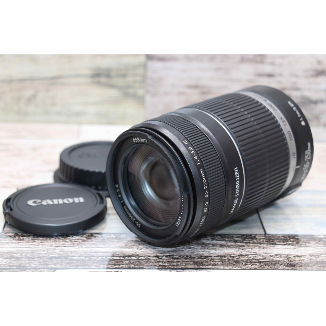 美品 Canon EF-S 55-250mm IS STM☆超静音望遠レンズ