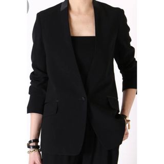 【新品タグ付未使用】L'or Tuck Drape Jacket ブラック