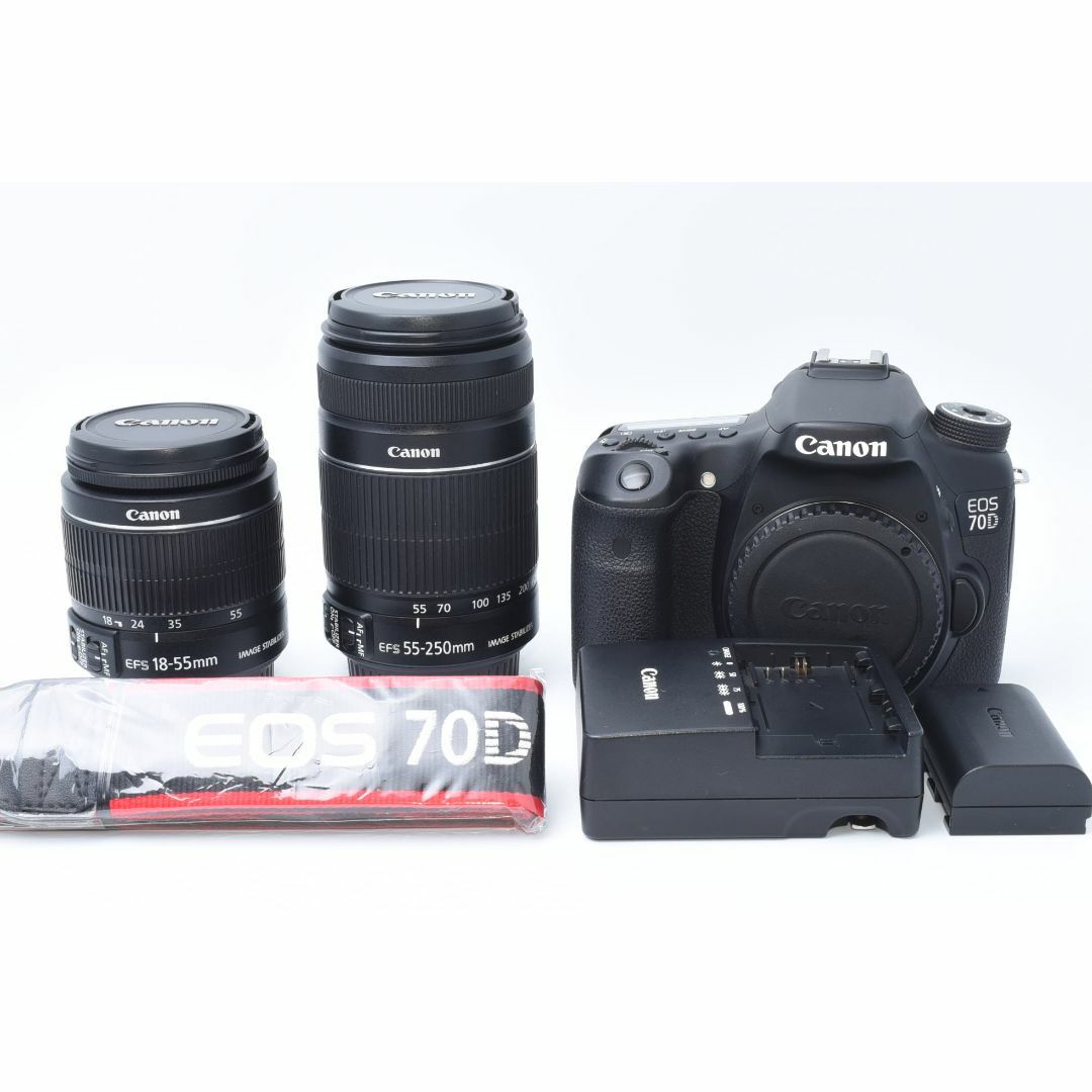 ★美品★ Canon EOS 70D ダブルレンズセットデジタル一眼