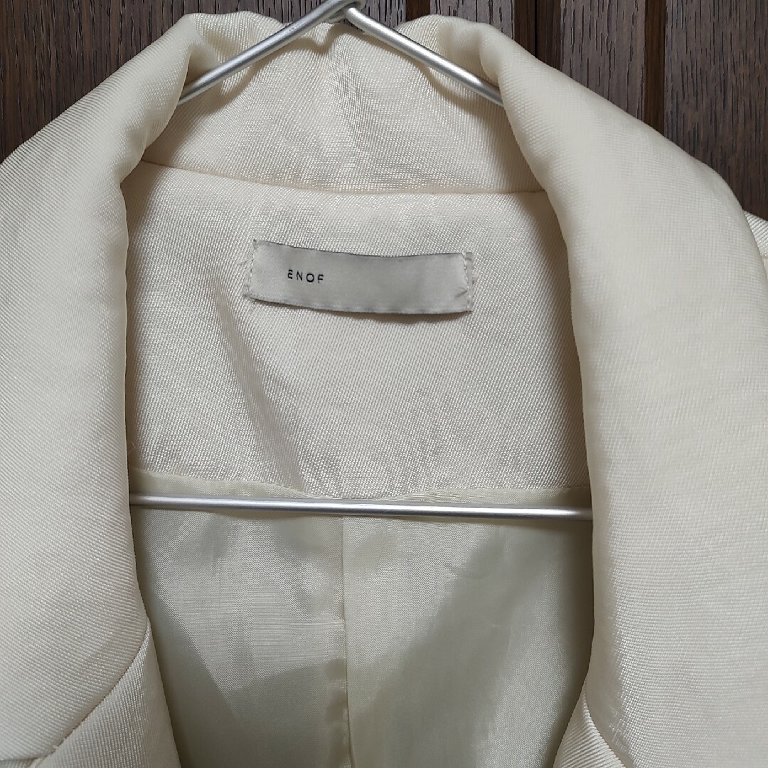 enof twill slit jacket offwhite Lサイズ 白の通販 by coco's shop ...