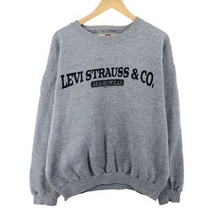 リーバイス(Levi's)の古着 90年代 リーバイス Levi's LEVI STRAUSS & CO. ロゴスウェット トレーナー USA製 メンズM ヴィンテージ /eaa388422(スウェット)