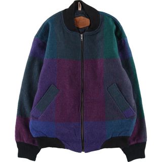 ウールリッチ(WOOLRICH)の古着 90年代 ウールリッチ WOOLRICH マルチカラー 総柄 ウールブルゾン USA製 メンズS ヴィンテージ /eaa388885(その他)