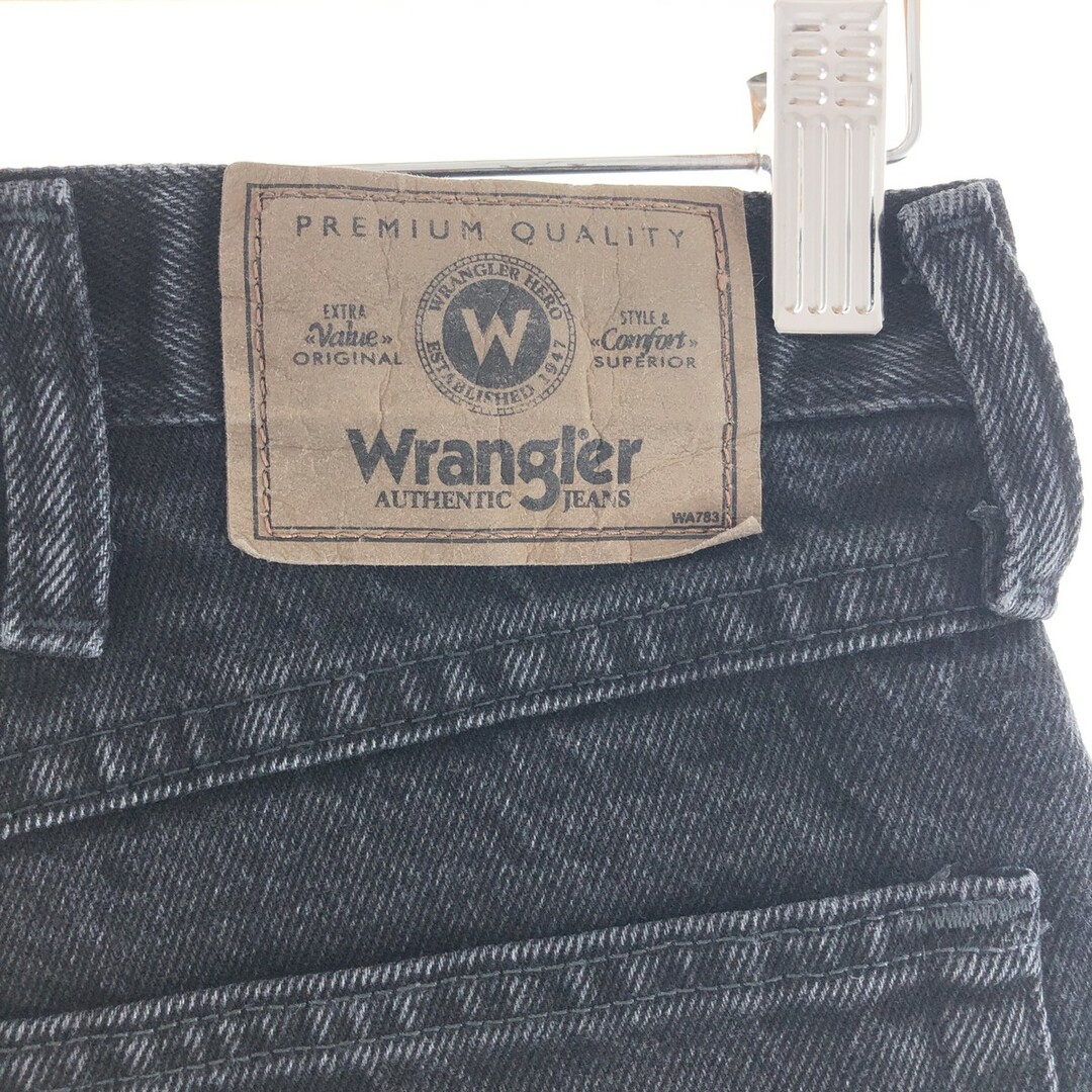 Wrangler(ラングラー)の古着 ラングラー Wrangler ブラックデニムパンツ メンズw34 /taa000874 メンズのパンツ(デニム/ジーンズ)の商品写真