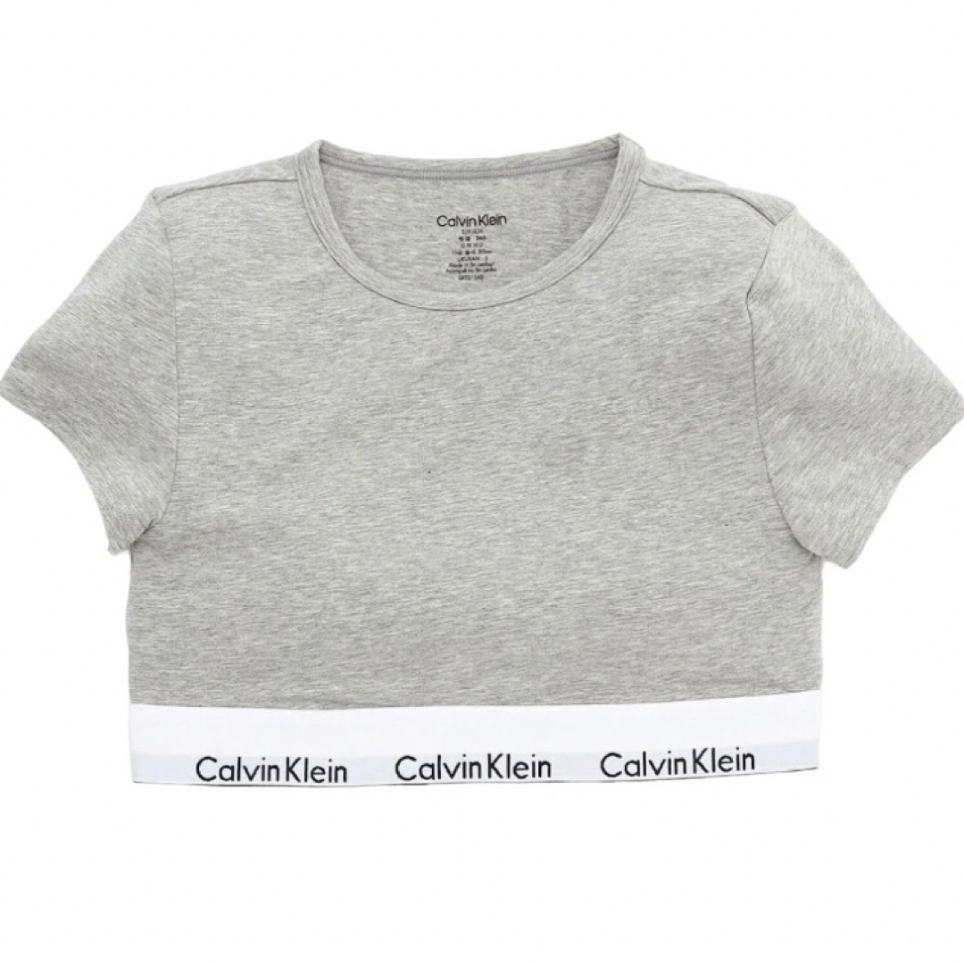 ck Calvin Klein(シーケーカルバンクライン)のカルバンクライン　ck 半袖　Tシャツ　ブラレット　 グレー　Lサイズ メンズのトップス(Tシャツ/カットソー(半袖/袖なし))の商品写真