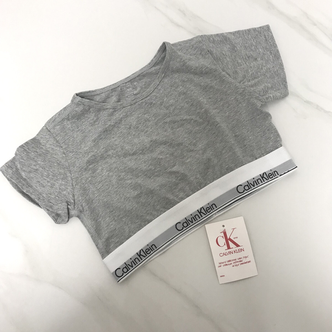 ck Calvin Klein(シーケーカルバンクライン)のカルバンクライン　ck 半袖　Tシャツ　ブラレット　 グレー　Lサイズ メンズのトップス(Tシャツ/カットソー(半袖/袖なし))の商品写真