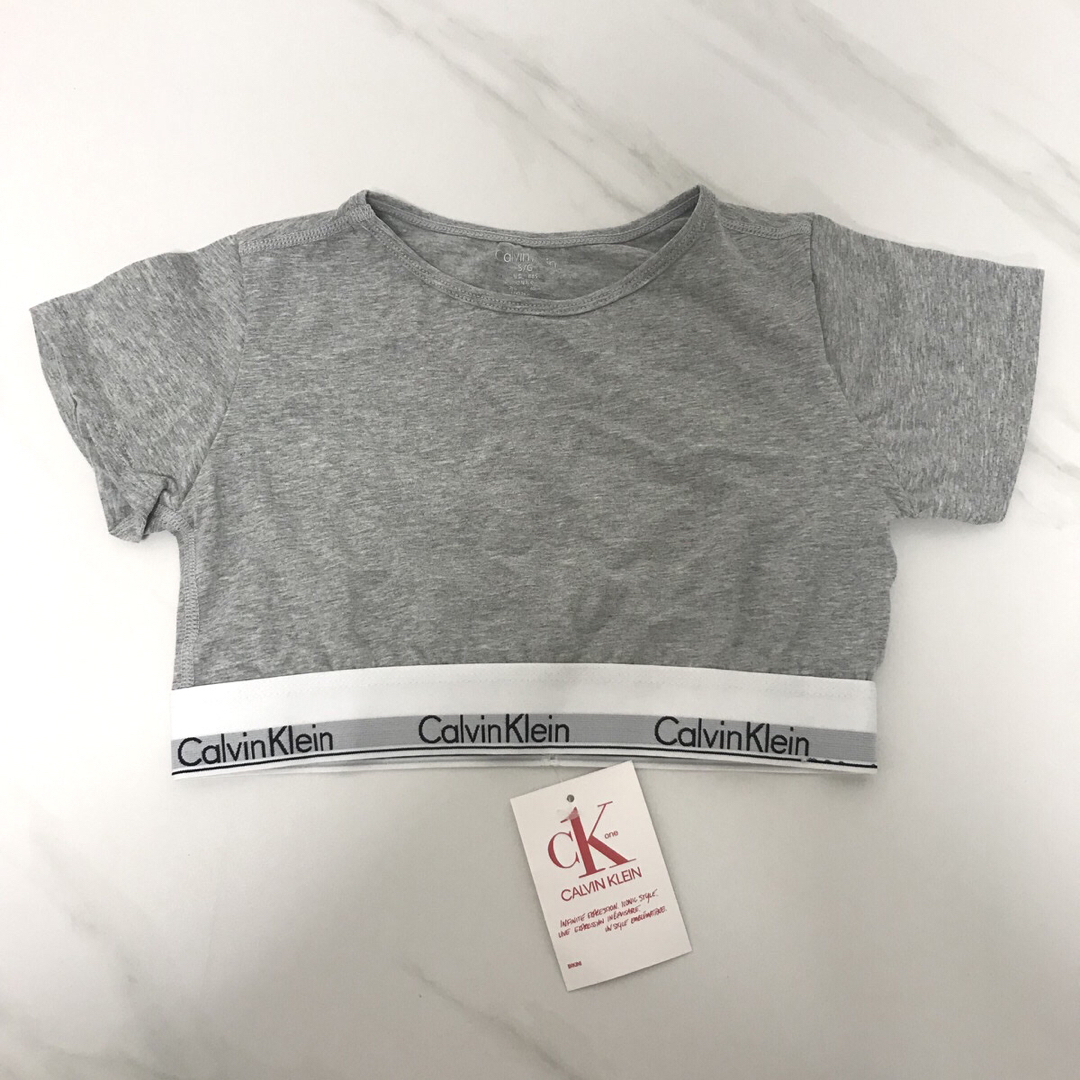 ck Calvin Klein(シーケーカルバンクライン)のカルバンクライン　ck 半袖　Tシャツ　ブラレット　 グレー　Lサイズ メンズのトップス(Tシャツ/カットソー(半袖/袖なし))の商品写真