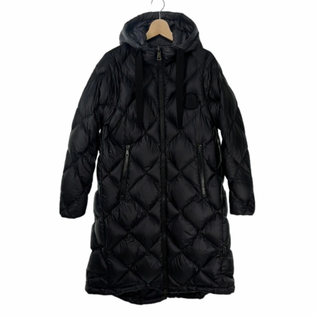 52cm着丈MONCLER 20AW DUROC ダウンコート キルティング 2 黒