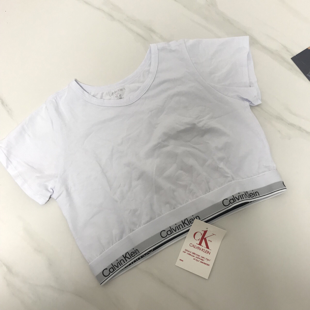 ck Calvin Klein(シーケーカルバンクライン)のカルバンクライン　ck 半袖　Tシャツ　ブラレット　 ホワイト　Sサイズ メンズのトップス(Tシャツ/カットソー(半袖/袖なし))の商品写真