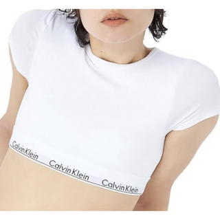 シーケーカルバンクライン(ck Calvin Klein)のカルバンクライン　ck 半袖　Tシャツ　ブラレット　 ホワイト　Sサイズ(Tシャツ/カットソー(半袖/袖なし))