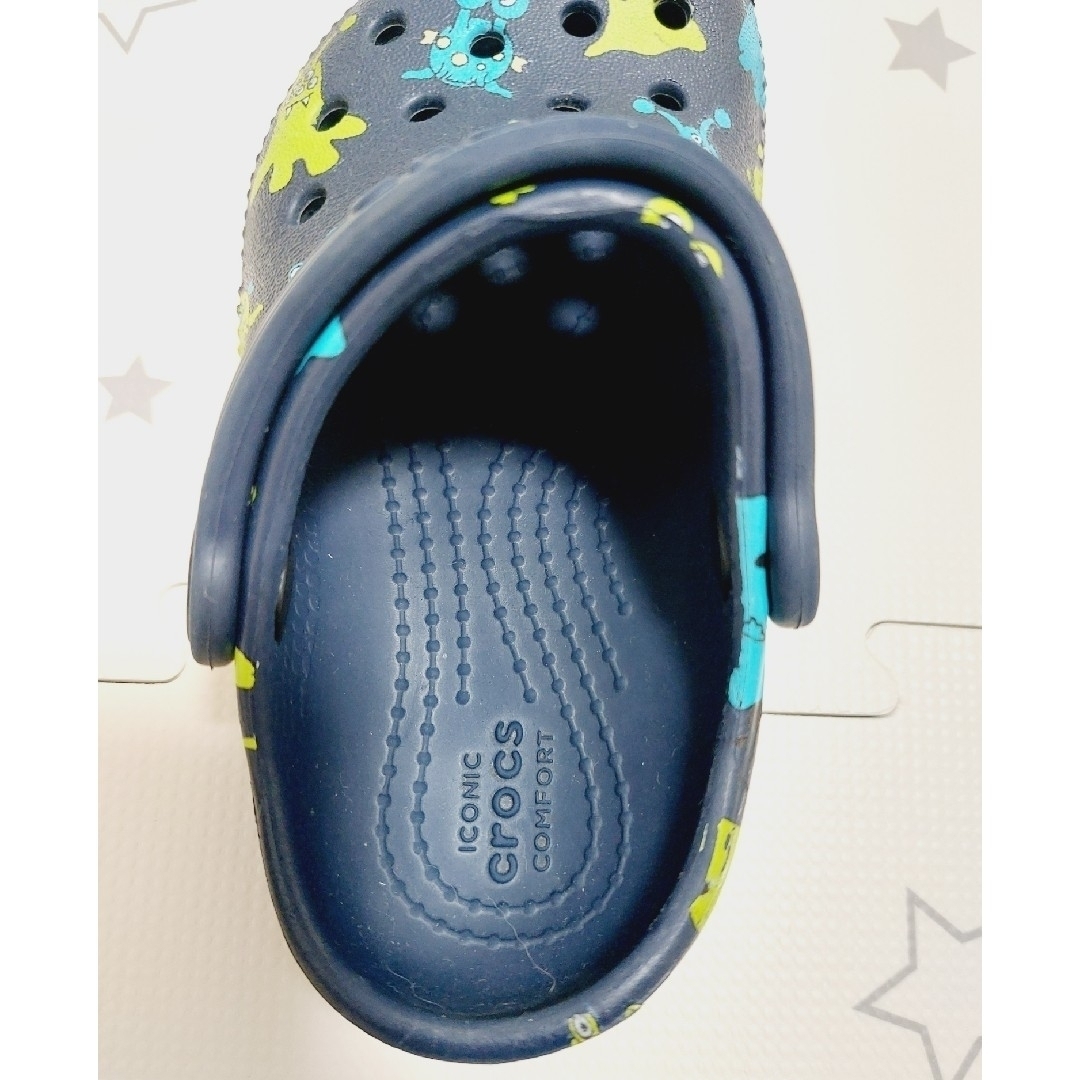 crocs(クロックス)のクロックス　c7 　14cm　15cm　ネイビー キッズ/ベビー/マタニティのキッズ靴/シューズ(15cm~)(サンダル)の商品写真