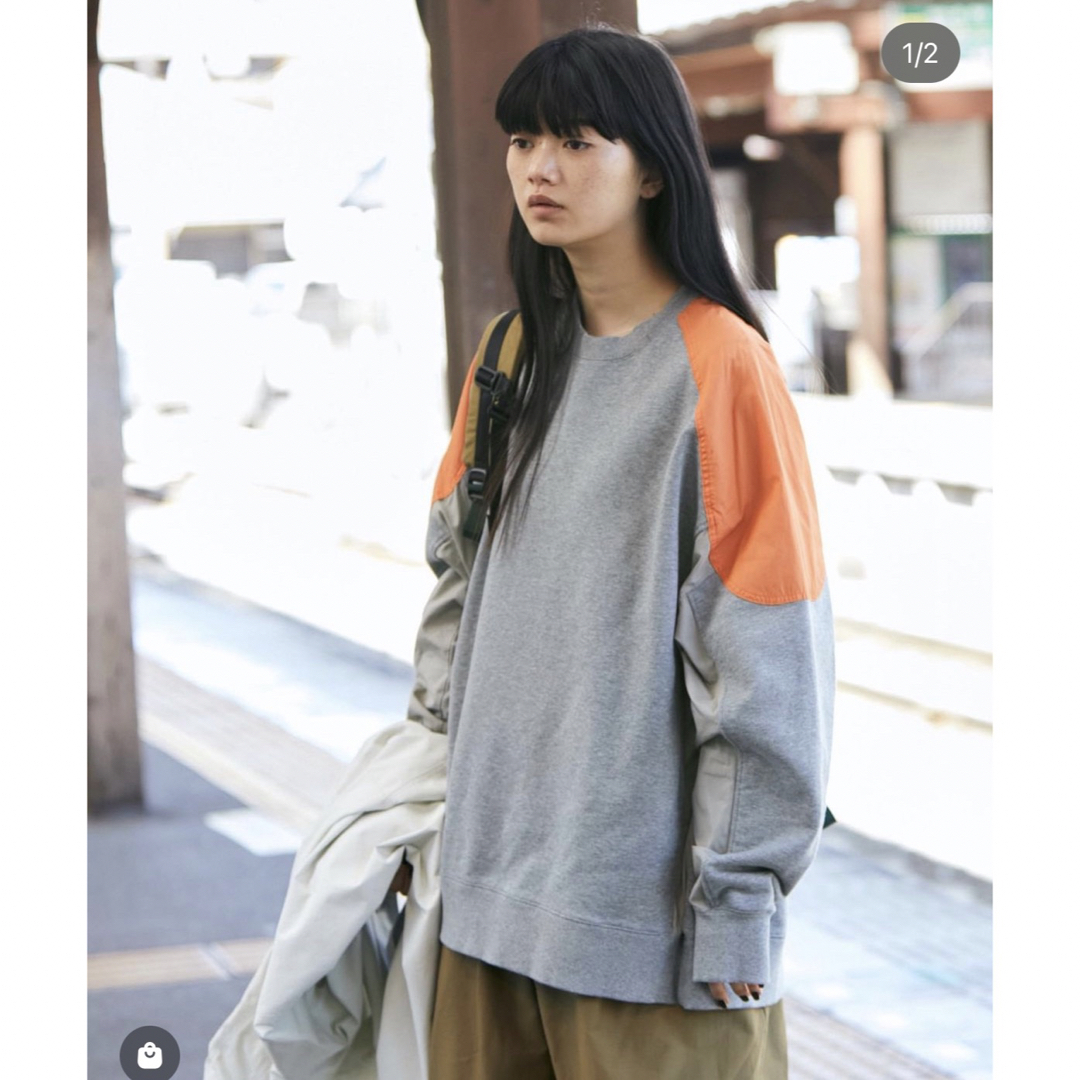 nagonstans - 【nagonstans】Patch Sweat Pullover ネイビーの通販 by ...