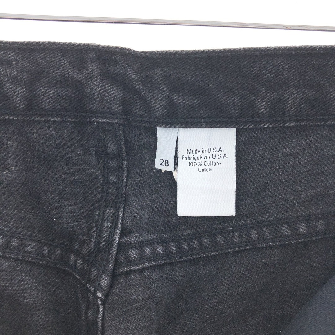 Calvin Klein(カルバンクライン)の古着 90年代 カルバンクライン Calvin klein JEANS ブラックジーンズ テーパードデニムパンツ USA製 レディースL(w28) ヴィンテージ /taa000825 レディースのパンツ(デニム/ジーンズ)の商品写真