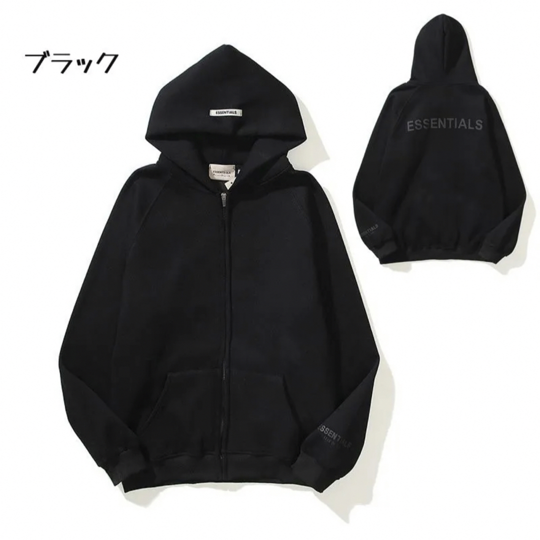 新品ESSENTIALS リフレクティブジャケット綿100% 高級感 パーカー