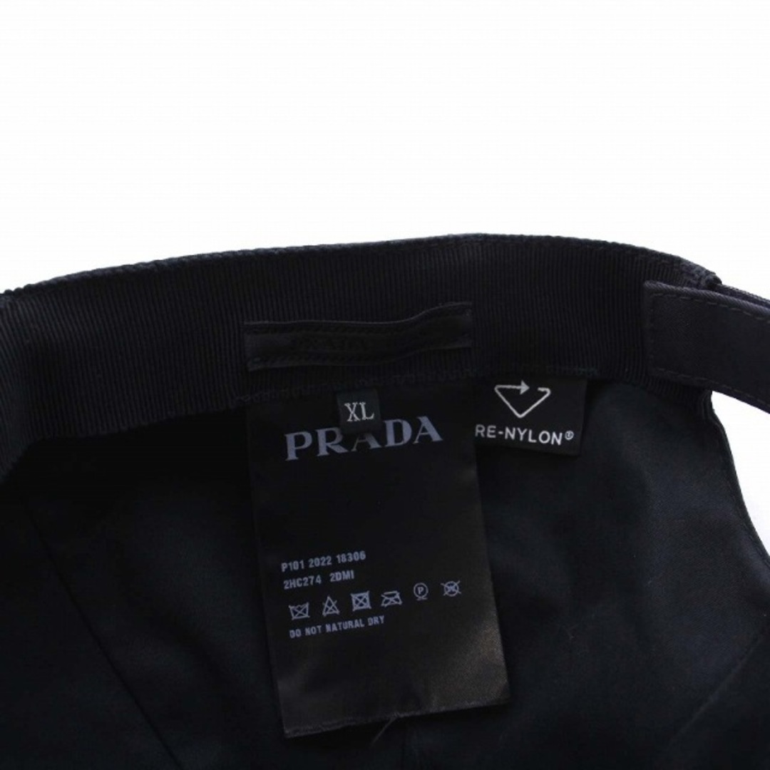 PRADA(プラダ)のプラダ 22年製 Re-nylon ベースボールキャップ 野球帽 三角プレート レディースの帽子(キャップ)の商品写真