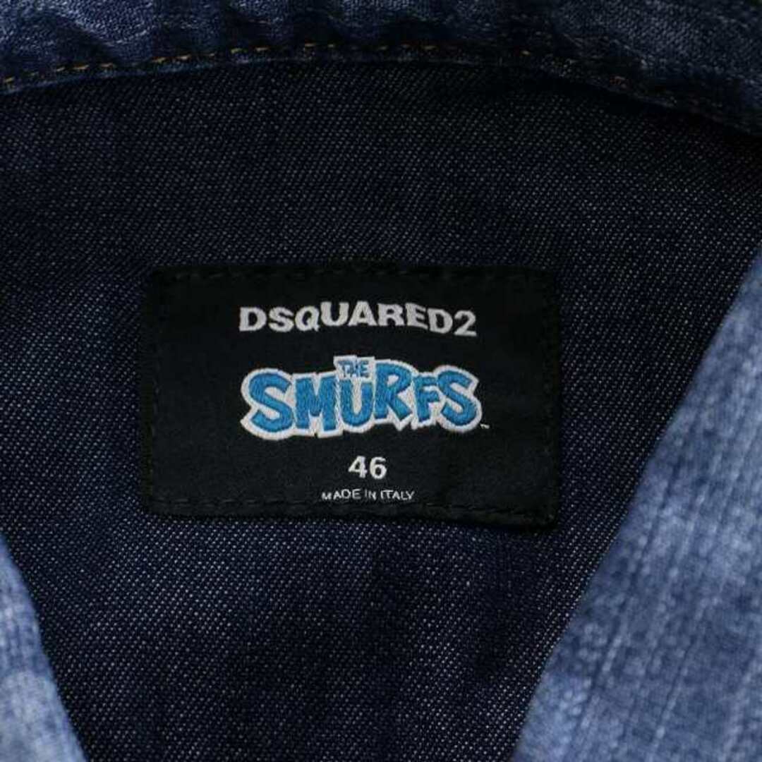 DSQUARED2(ディースクエアード)のDSQUARED2 SMURFS DENIM Shirt 46 S 紺 ネイビー メンズのトップス(シャツ)の商品写真