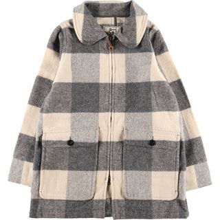 ウールリッチ(WOOLRICH)の古着 ウールリッチ WOOLRICH チェック柄 ウールハーフコート レディースL /eaa388784(その他)