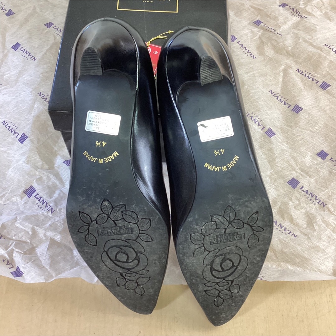 LANVIN(ランバン)のLANVIN レデース ヒール ブラック ヒール6cm 美品(U-96) レディースの靴/シューズ(ハイヒール/パンプス)の商品写真