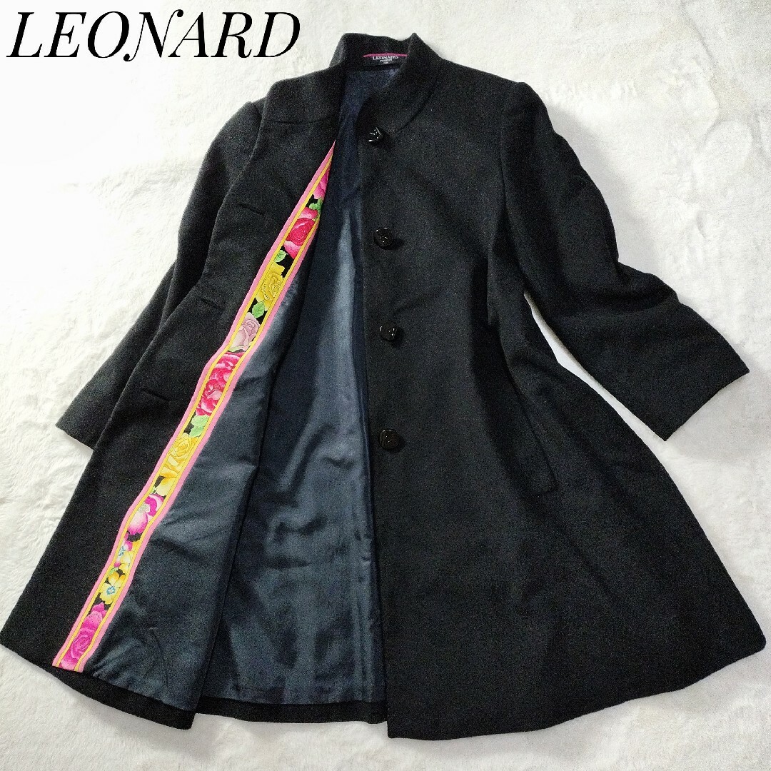 美品】LEONARD レオナール 高級 コート 38-