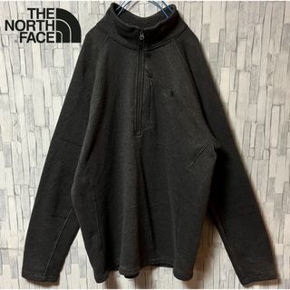 ザノースフェイス(THE NORTH FACE)のノースフェイス フリース ハーフジップ ブラック グレー ビックシルエット(ブルゾン)