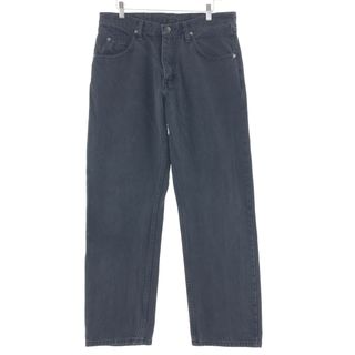 ラングラー(Wrangler)の古着 ラングラー Wrangler RELAXED FIT ブラックジーンズ デニムパンツ メンズw34 /taa000891(デニム/ジーンズ)