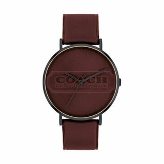 コーチ(COACH)の★コーチ チャールズ 41mm ラウンド GUN IP ケース ボルドー(腕時計(アナログ))