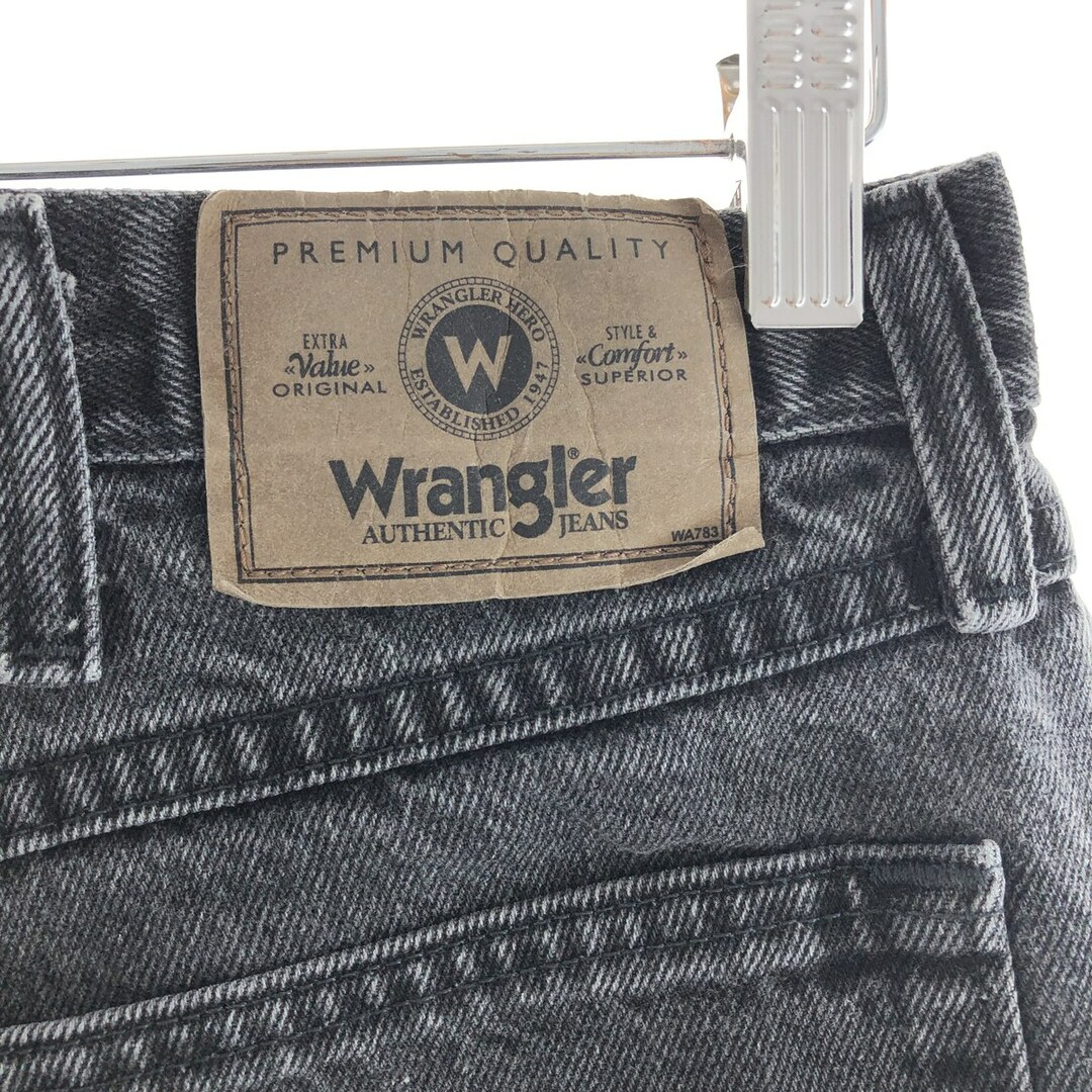 Wrangler(ラングラー)の古着 ラングラー Wrangler ブラックジーンズ デニムパンツ メンズw36 /taa000837 メンズのパンツ(デニム/ジーンズ)の商品写真