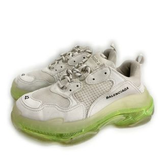 バレンシアガ(Balenciaga)の★BALENCIAGA バレンシアガ TRIPLE S CLEAR SOLE クリアソール トリプルS WHITE FLUO YELLOW ホワイト イエロー size27.5cm(スニーカー)