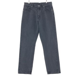 ラングラー(Wrangler)の古着 ラングラー Wrangler RELAXED FIT ブラックジーンズ デニムパンツ メンズw36 /taa002177(デニム/ジーンズ)