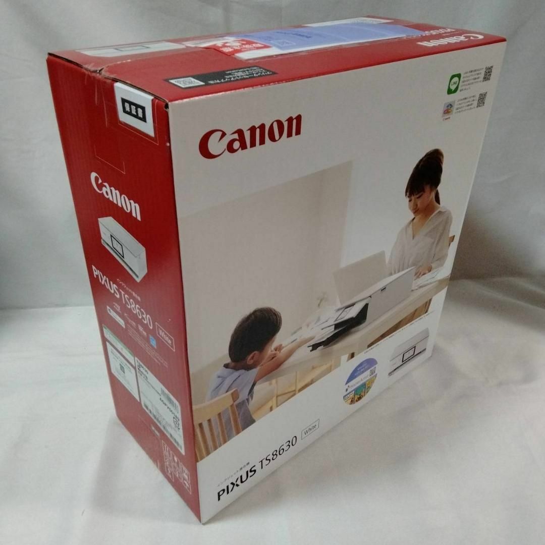 Canon(キヤノン)のCanon PIXUS TS8630 WH 複合機 キヤノン【新品・未開封】 スマホ/家電/カメラのPC/タブレット(PC周辺機器)の商品写真