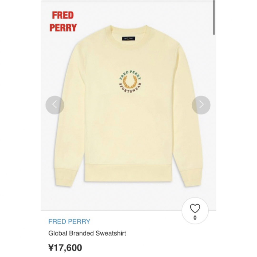 FRED PERRY(フレッドペリー)の【人気】FRED PERRY　Global Branded Sweatshirt メンズのトップス(スウェット)の商品写真