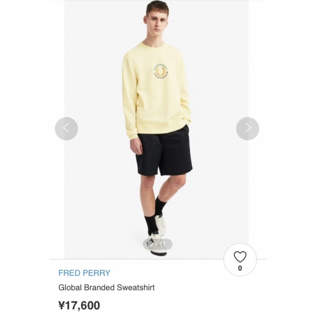 FRED PERRY(フレッドペリー)の【人気】FRED PERRY　Global Branded Sweatshirt メンズのトップス(スウェット)の商品写真