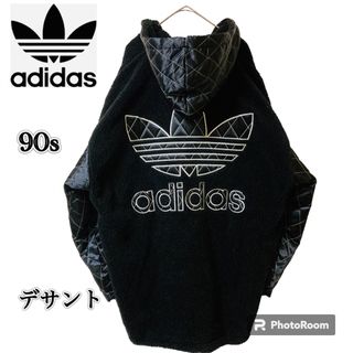 アディダス(adidas)のアディダスadidasボアブルゾンジャケット/90sデサント◎正規日本製XL(ブルゾン)