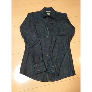 junhashimoto ジュンハシモト 長袖シャツ 19AW 1061920013 WRINKLE HOOK SHIRTS シワ加工 ネル シャツ 長袖 シャツ ブルー系 3