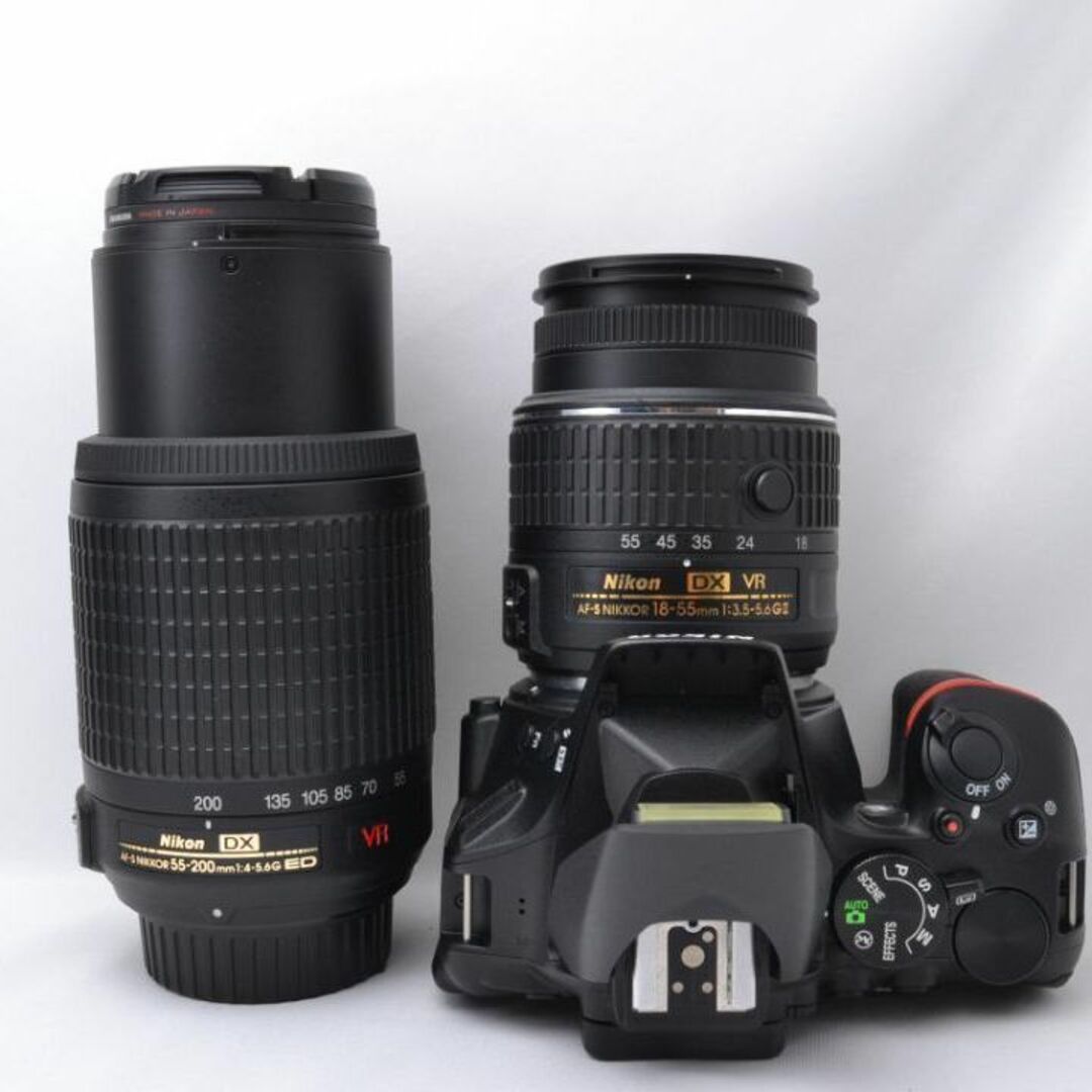 Nikon(ニコン)のS数2,868回 Nikon ニコン D5500 ダブルズーム♪ スマホ/家電/カメラのカメラ(デジタル一眼)の商品写真