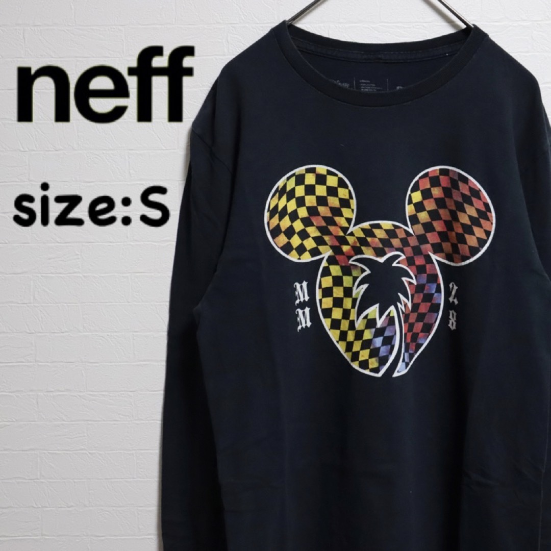 ネフ　古着　長袖Tシャツ　NEFF　Disney　コラボ　ミッキー　S | フリマアプリ ラクマ