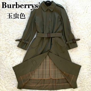 バーバリー(BURBERRY) グリーン トレンチコート(レディース)の通販 44