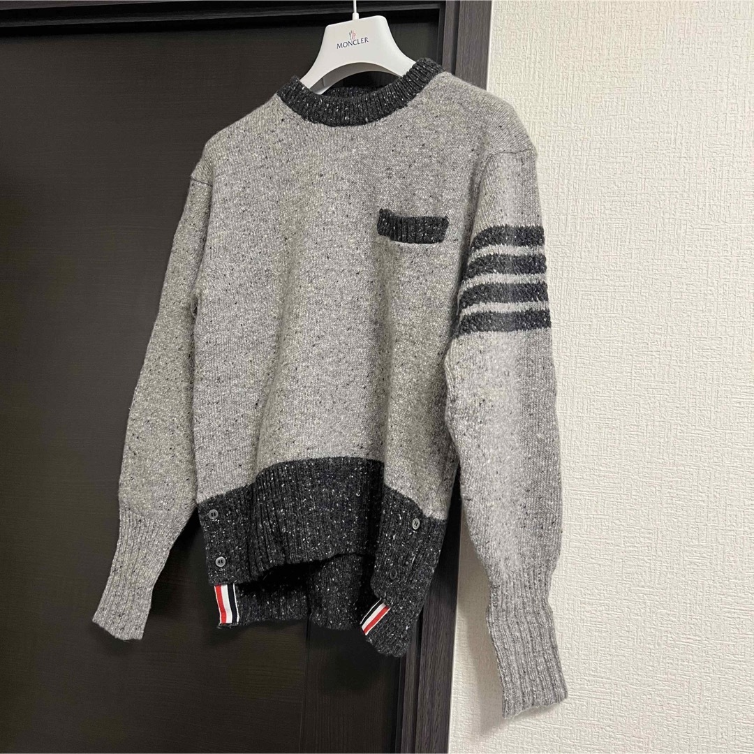 トップスTHOMBROWNE トムブラウン グレー ニット セーター