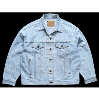 リーバイス(Levi's)の90s USA製 Levi'sリーバイス 70507 デニムジャケット 4ポケット アイスブルー L★オールド トラッカー オーバーサイズ 70506(Gジャン/デニムジャケット)