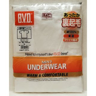 ビーブイディー(BVD)の【新品】BVD V首半袖Tシャツ あったか裏起毛 綿100％ Lサイズ 保温(シャツ)