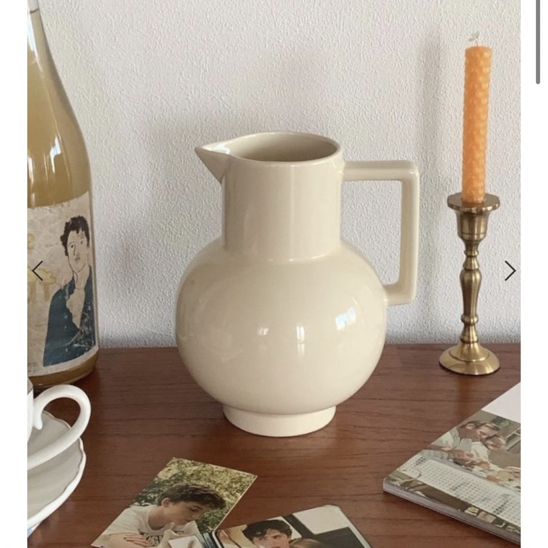 laure studio♡la creme vase 花瓶　フラワーベース インテリア/住まい/日用品のインテリア小物(花瓶)の商品写真