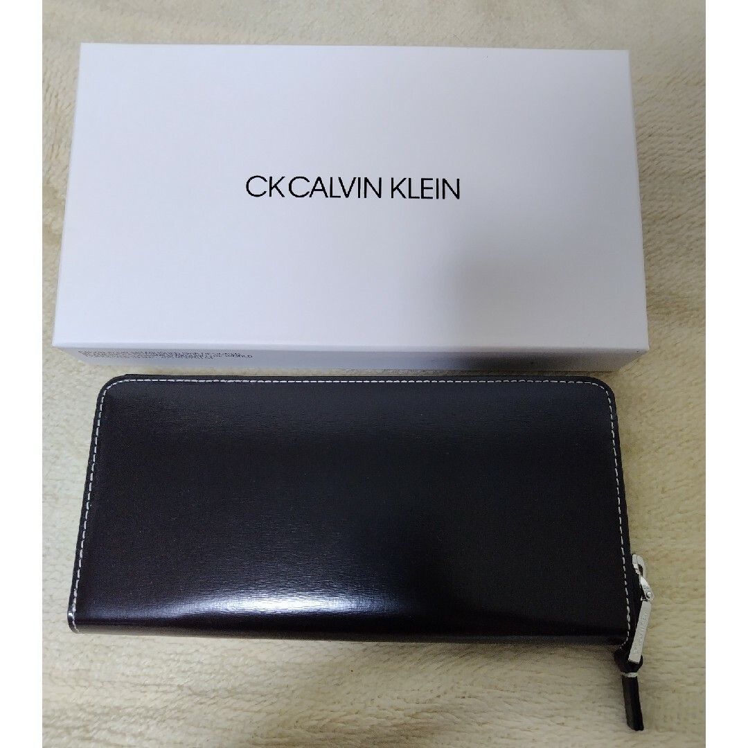 新品　CKカルバンクライン メンズ　長財布　黒